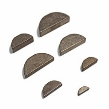 Pack of 12 5/16" X 1" Steel Woodruff Keys 